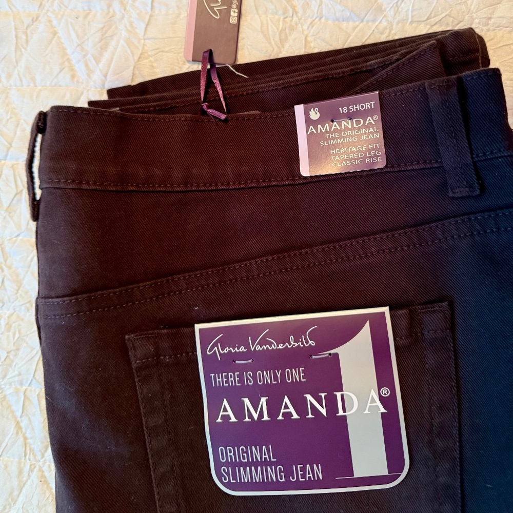 Gloria Vanderbilt Slimming Jeans , brown